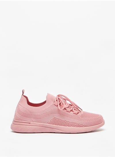 اشتري Womens OAKLAN Textured Lace-Up Sports Shoes في الامارات