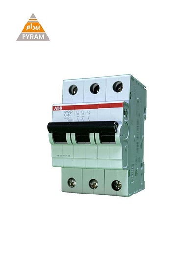 Buy Miniature Circuit Breaker 40 Ampere SH203 C 40 6KA 3 PHASE in Egypt
