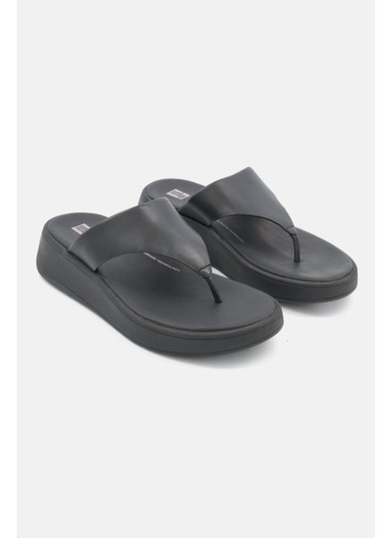 اشتري Women Toe-Post Slip On Sandals, Black في السعودية