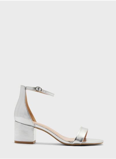 اشتري Low Block Heel Ankle Strap Sandal في الامارات