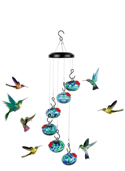 Buy Charming Wind Chimes Hummingbird Feeders, Hummingbird Feeders for Outdoors Hanging Ant and Bee Proof, Hummingbird Wind Chime Feeder for Viewing, Garden Decor for Outside in Saudi Arabia