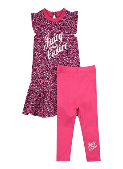 Buy Juicy Couture Two Piece Short Sleeve Dress and Legging Set in UAE