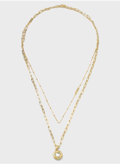 Buy Double Chain Heart Necklace in UAE