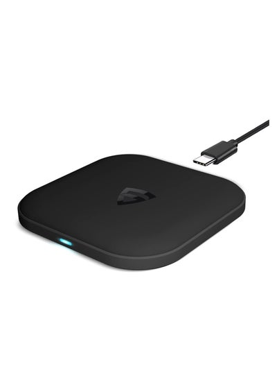 Buy RAEGR Arc One 15W Type-C PD |Made in India |Qi-Certified Wireless Charger with Fireproof ABS for iPhone 15/14/13/12/11 Series, Galaxy S23/S22/S21 Series, OnePlus 9/9 Pro - Black RG10450 in UAE