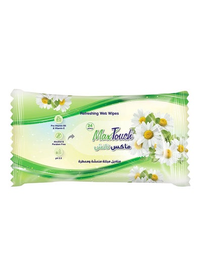 اشتري Scented and alcohol-free wet wipes 24 wipes في مصر