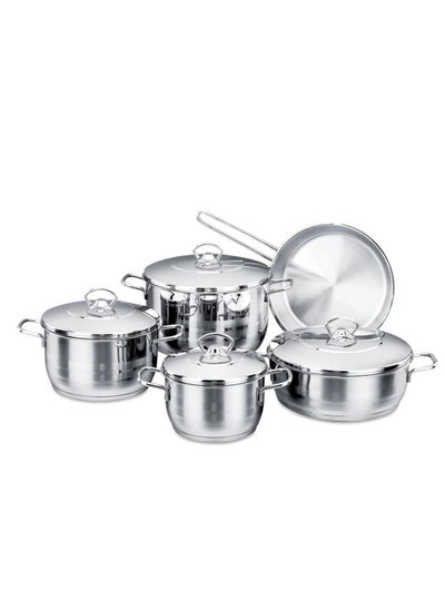 Buy Korkmaz Alpha Steel Turkish Cookware Set 8 Pieces in Saudi Arabia