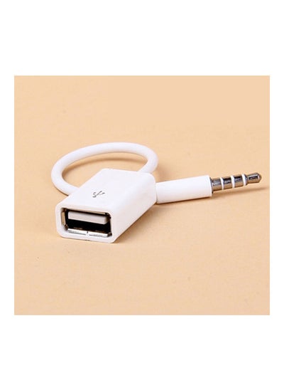 Buy Car SUV MP3 3.5mm Male AUX Audio Plug Jack To USB 2.0 Female Converter Cable in UAE