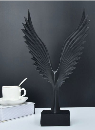 Buy Eagle Bird Wings Statue Resin Sculpture Decoration Item for Home Office in UAE