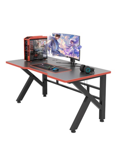 Buy Computer Desk for Esports Games,120cm Gaming Desk,K Shaped Gamer Home Office Desk,Computer Study Table in Saudi Arabia