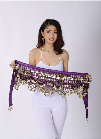 Buy Belly Dance Waist Chain Purple in UAE