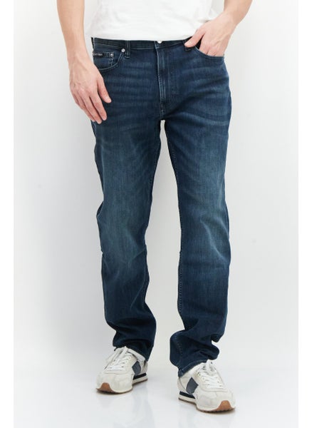 اشتري Men Slim Fit Washed Stretchable Jeans, Blue في الامارات