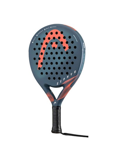 اشتري Zephyr Padel Racket | Black/Pink | Round Shape | Fiberglass Surface | 350 Grams في السعودية