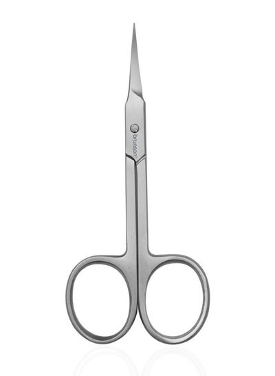 Buy Stainless Steel Point Cuticle Scissor curved cuticle & nail scissor for manicure pedicure for professional finger & toe nail care BSCS09 in UAE
