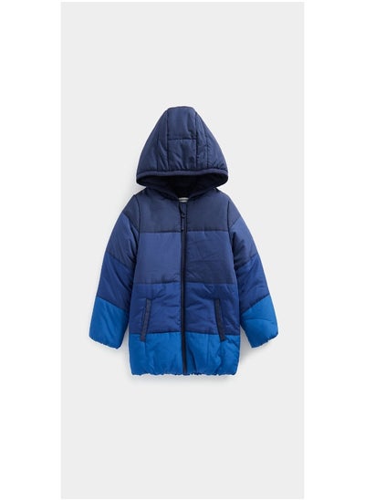 Buy Blue and Grey Padded Jacket in Saudi Arabia