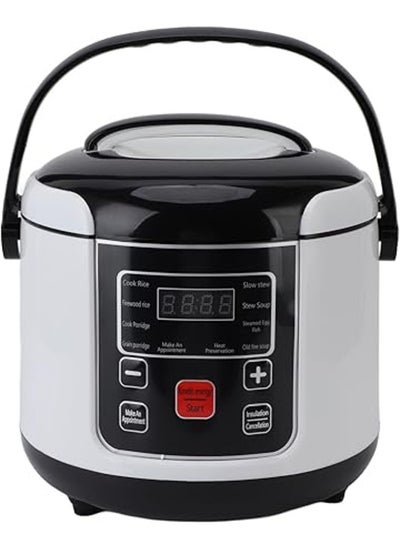 Buy Smart Appointment Mini Rice Cooker 1-3 People Multi-Function Small Rice Cooker Non-Stick 2L Heat Preservation (White) in Saudi Arabia