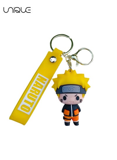 Buy Japanese Anime keychain -Keychain Gift for Boys, Cartoon Keychains Accessories Keyring Key Purse Backpack Car Charms - Naruto - Yellow in Saudi Arabia