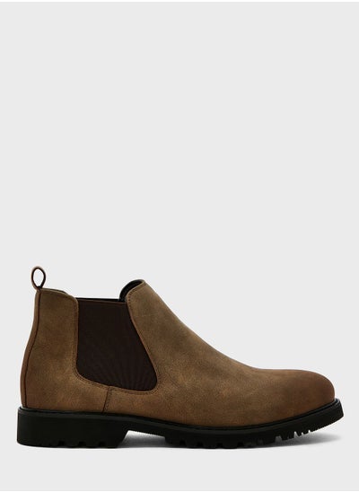 Buy Faux Suede Chelsea Boots in UAE