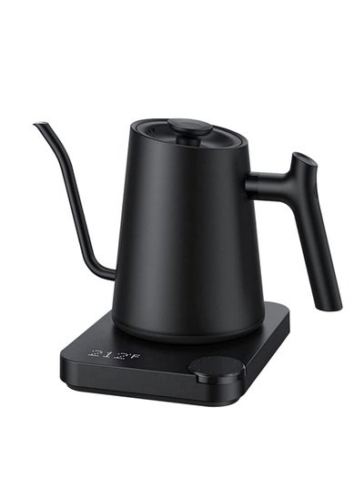 Buy Gooseneck Electric Kettle, Pour-Over Kettle for Coffee & Tea, 1200W Powerful and Fast Water Boiler, Temperature Control, Stainless Steel Inner, LCD Display, 0.9L,Black in UAE