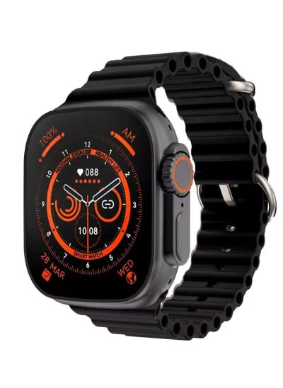 Buy Ultra Smart Watch 2.1" Screen Bluetooth Call Music Heart Rate IP67 Waterproof, Voice assistant, NFC access control, ECG, Blood pressure, Blood oxygen, 49mm Android and iOS Compatible in UAE