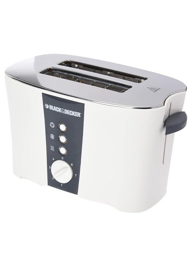 Buy Black & Decker 2 Slice Cool Touch Toaster with Crumb Tray for Easy Cleaning White ET122-B5 in Saudi Arabia