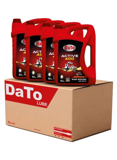 Buy Active 400 (4 Bottle) - Diesel Engine Oil 5L - SAE 20W50 Ch-4 in UAE