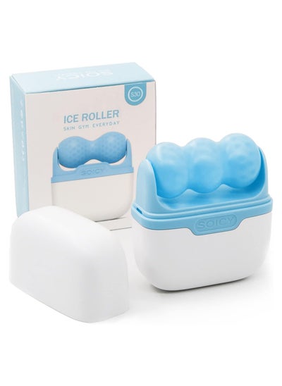 Buy Ice Roller for Face and Eyes - Facial Skin Care Tools with 2 Rollers and Carrying Bag for Reduce Puffiness and Migraine Relief Pain Gift for Women in Egypt