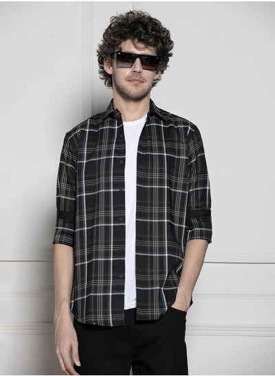 Buy Tartan Check Long Sleeves Casual Shirt in Saudi Arabia