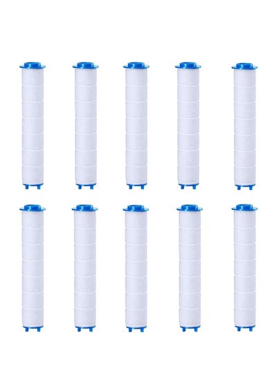 Buy Set of 10 PP Cotton Filter, High Pressure Handheld Shower Head PP-Cotton Filter Cartridge (for Replacement) in Saudi Arabia