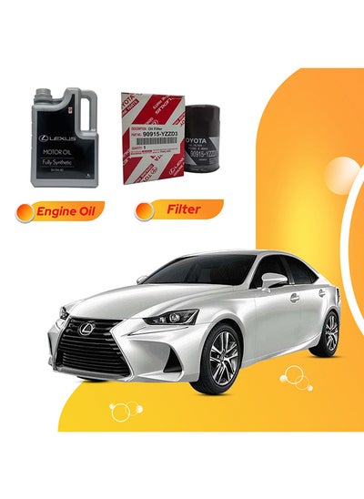 Buy Is300 6 Liters 5W40 Lexus Oil And Original Filter in UAE