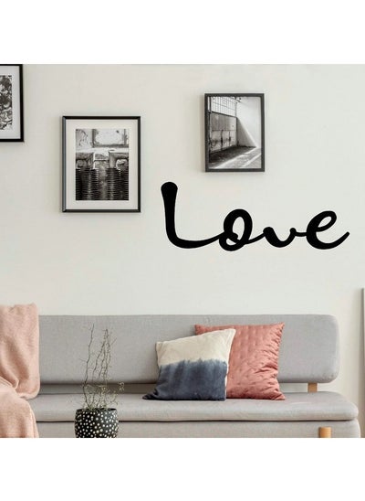 Buy Home Gallery Love Sticker wall art 25x55 cm Black in Egypt