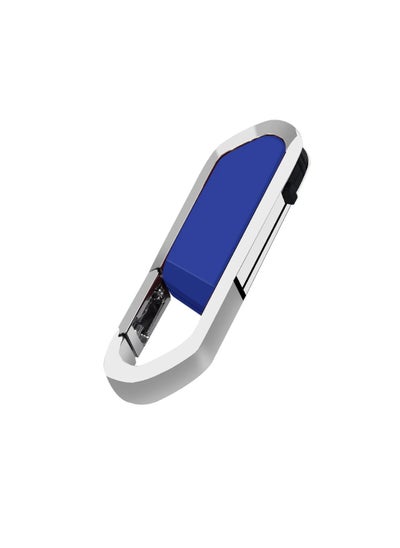 اشتري USB Flash Drive, Portable Metal Thumb Drive with Keychain, USB 2.0 Flash Drive Memory Stick, Convenient and Fast Pen Thumb U Disk for External Data Storage, (1pc 64GB Blue) في السعودية