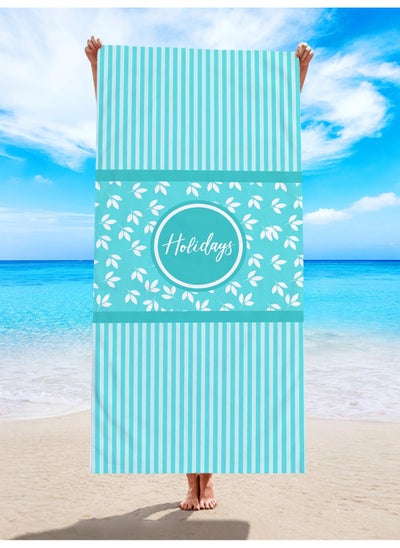 اشتري Soft Printed Fiber Swimming Beach Towel في الامارات