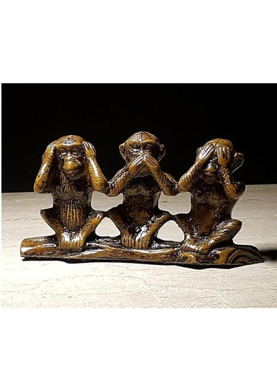 اشتري Statue Home decoration I can't hear, see or speak, monkey في مصر