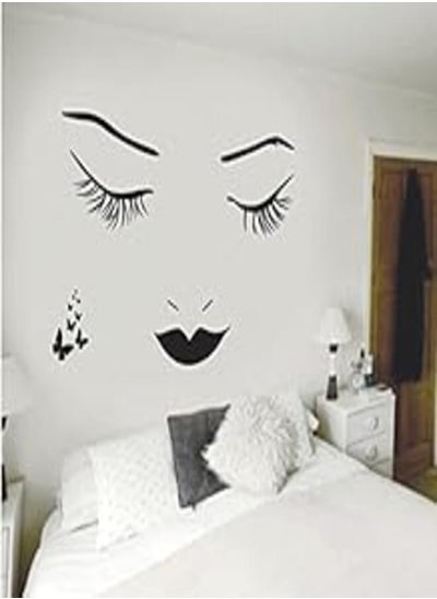 Buy Bedside TV decorative wall sticker Long eyelash beauty sticker in Egypt