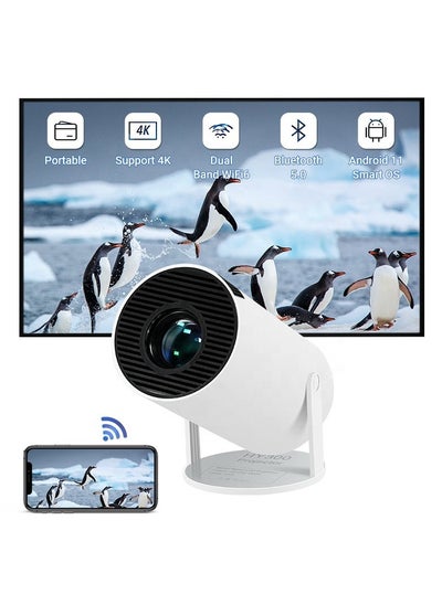 Buy HY300 Android 5G Wifi Smart Portable Projector 1280 720P Full HD Office Home Theater Video Mini Projector Optical specifications in UAE