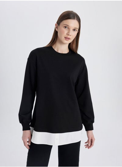 اشتري Regular Fit Sweatshirt Fabric Long Sleeve Tunic في الامارات