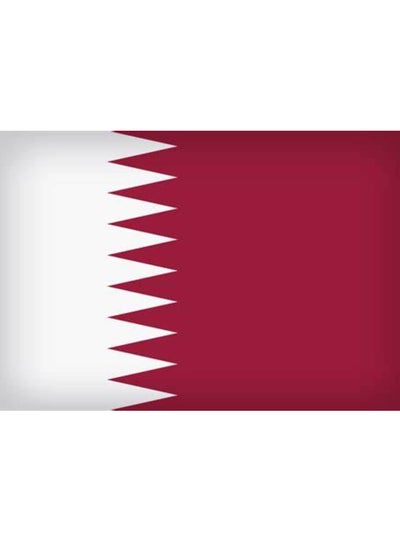 Buy QATAR Flag National Day Durable Long Lasting For Outdoor And Indoor Use For Building Home And Car Decoration 150X90CM in UAE