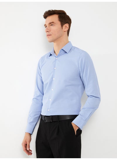 Buy Slim Fit Men's Long Sleeve Patterned Shirt in Egypt