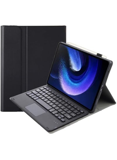 اشتري Arabic and English Keyboard Case for Redmi Pad Se 11 Inch (2023) Cover with Pencil Holder, Case with Keyboard, Magic Keyboard, Auto Sleep في السعودية