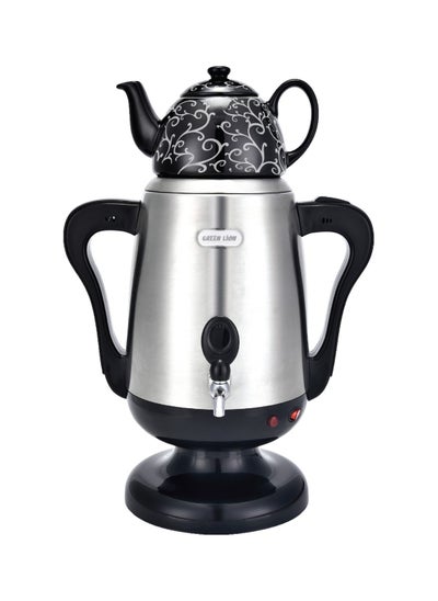 Buy Electric Samovar / UK Plug / 3.5L Kettle Capacity / 0.8L Teapot Capacity / Boiling Dry Protection / Energy-Saving Dual System / Automatic Shut-Off / User Friendly Operation with Indicator Lights - Silver in UAE