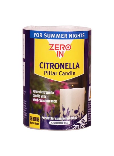 Buy Zero Citronella Pillar Candle in UAE