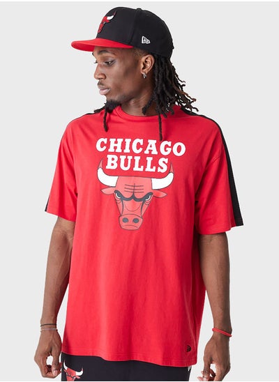 Buy Chicago Bulls Color Block Oversized T-Shirt in Saudi Arabia