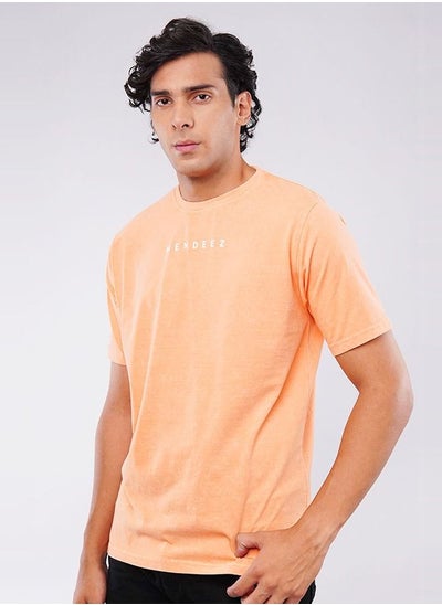 Buy Men's Comfortable Peach T-Shirt in UAE