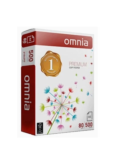 Buy Omnia Copy Ream Paper - 80g – 500 Sheets A4 in Egypt