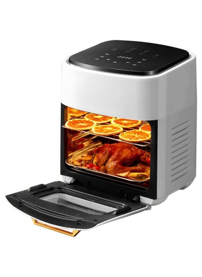 Buy Air Fryer Oven, 16 Quart Airfryer Toaster Oven, 10-in-1 Digital Rotisserie Dehydrator Fryers Combo with Racks, 1400W Oil-less Air Fryer Combo With 4 Accessories in UAE