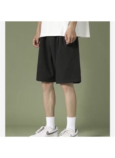 Buy Mens Summer Lightweight Cargo Shorts Casual Elastic Waist Black [ordinary]] in UAE