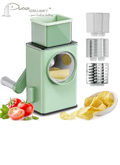 اشتري Vegetable Slicer Stainless Steel for Home Cut Potatoes Sweet Potatoes Vegetables Baby Food Slicer Cut Machien Safe في الامارات