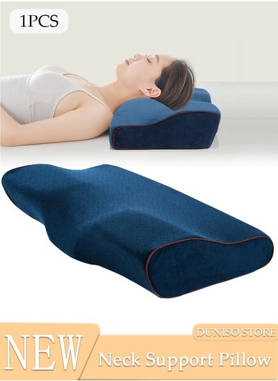 Buy Super Comfort Ergonomic Pillow for Neck Head and Shoulder Pain Relief Contour Support Pillows for Bed Sleeping Orthopedic Cervical Spine Stretch Pillow for Side Back Stomach Sleeper in UAE