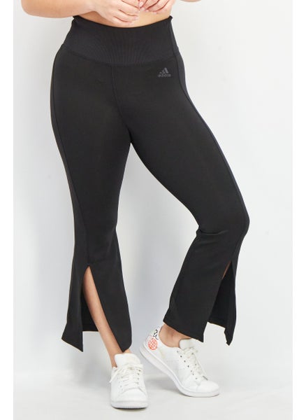 Buy Women Sportswear Fit Brand Logo Training Leggings, Black in UAE