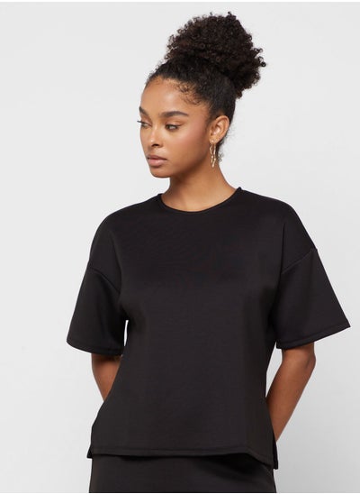 Buy Essential Short Sleeve Crew Neck Top in UAE